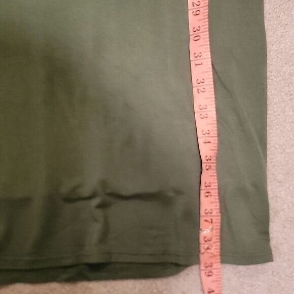 Velvet Torch Olive Midi Tank Dress With New Chicos Necklace Sz L - Picture 8 of 11